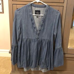 denim blouse